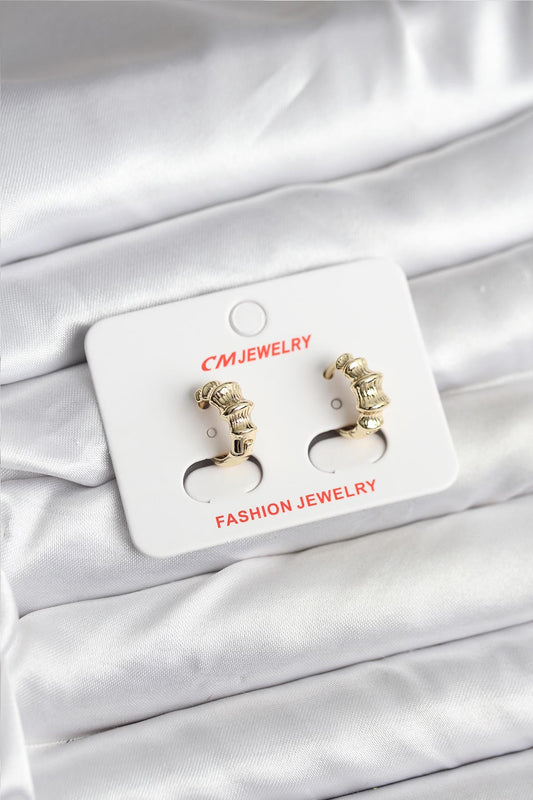 BKP11403 - 14K Gold Renk Kaplama CM Kadın Küpe